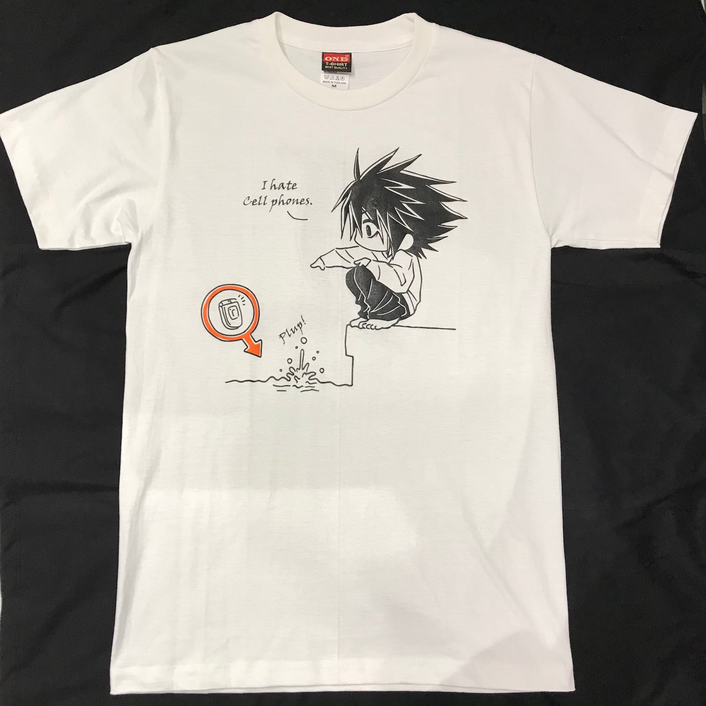 Death note / I hate cell phone / white