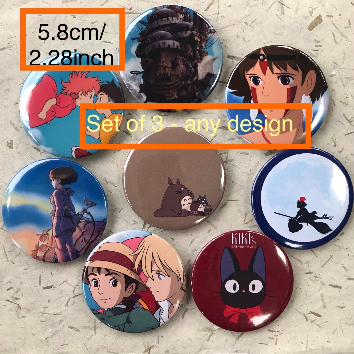 Ghibli - Medium badges
